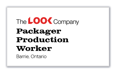 Graphic Template - Packager Production Worker